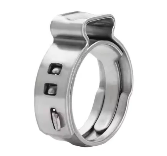 Single Ear Hose Clamps for Pex Tube CV Joint Boot for Engine Parts Stainless Steel 304 SUS Metal Fittings