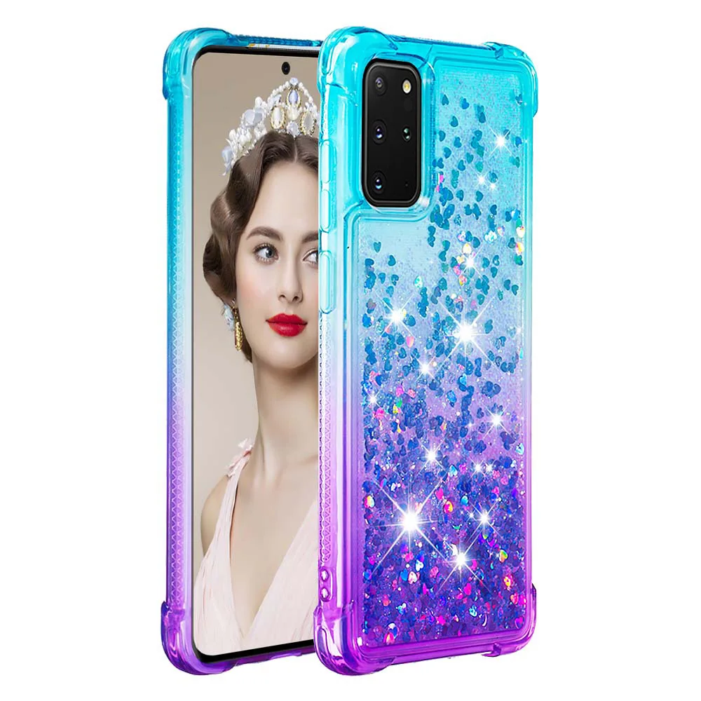 Luxury Floating Quicksand Silicone Shockproof TPU Liquid Glitter Mobile Phone Case For infinix hot 20 20i 20S 20 play smart 6