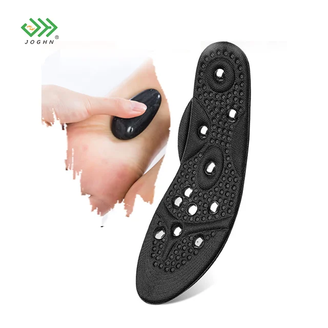 Amazon sweat-absorbent breathable health care magnetic massage arch support full pad  belt cloth magnetic therapy insoles
