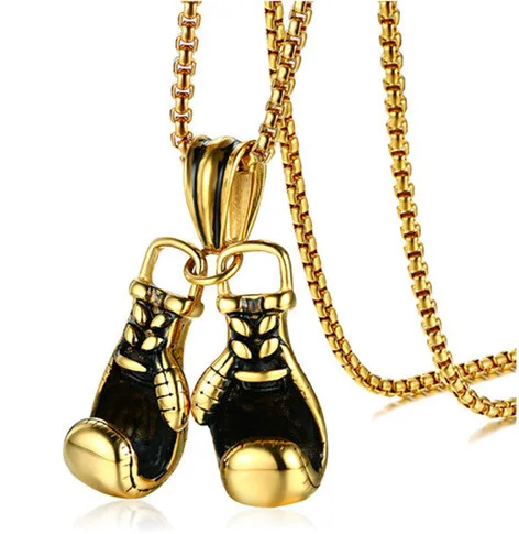 Creative Boxing Gloves Shape Pendant Necklace