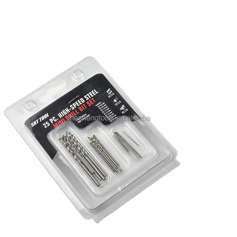 25 шт. высокоскоростное стальное мини-высокоскоростное белое стальное спиральное сверло набор из быстрорежущей стали для вращающегося инструмента Dremel