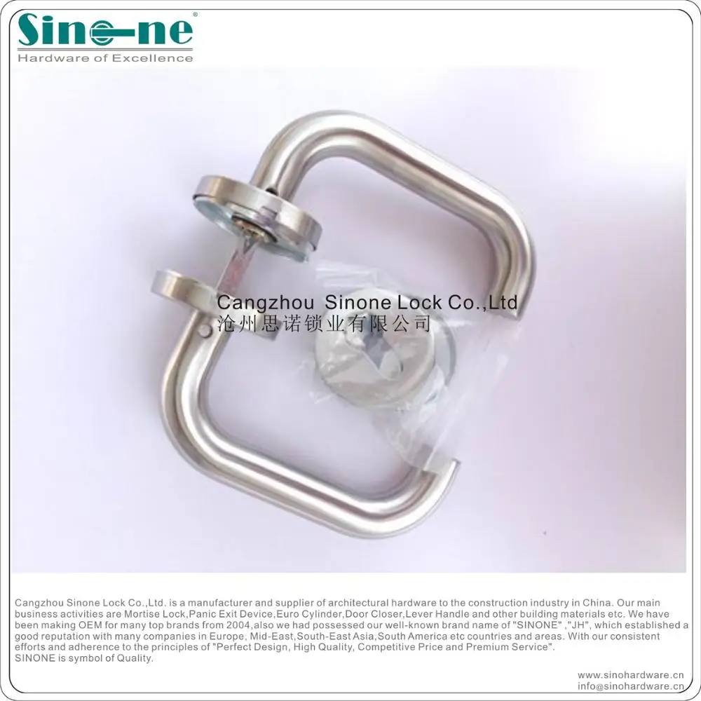 design conforming to CE standard Stainless Steel SS 304 Euro door mortise Lever Handle heavy duty spring Fire rated dia19mm EN1906 factory in China