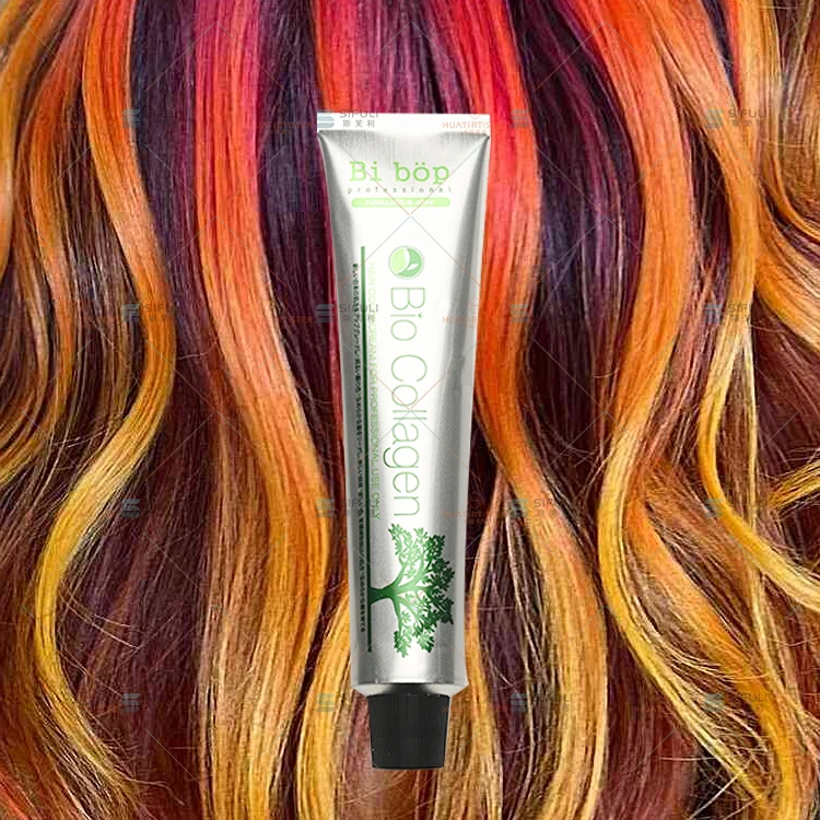 Huati Sifuli bibop 100ml Professional Permanent free Ammonia Salon Use Hair blond Dye purple pink silver red color cream