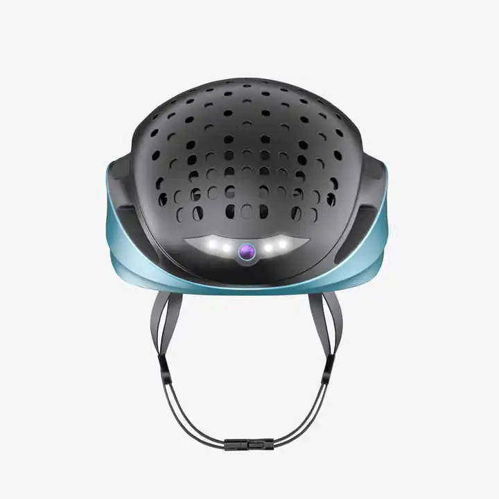 Умный голосовой помощник спортивный шлем Bluetooth соединение команды домофон вызов умный светодиодный предупреждающий свет AI Smart