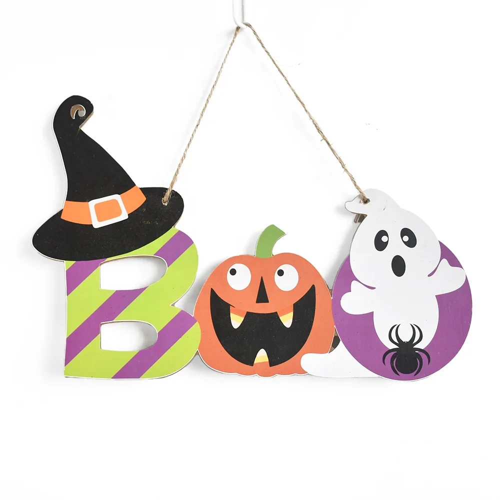 good sale Custom Board wall sign Halloween Decorations Wooden Halloween Wooden home decor, trick or treat, boo