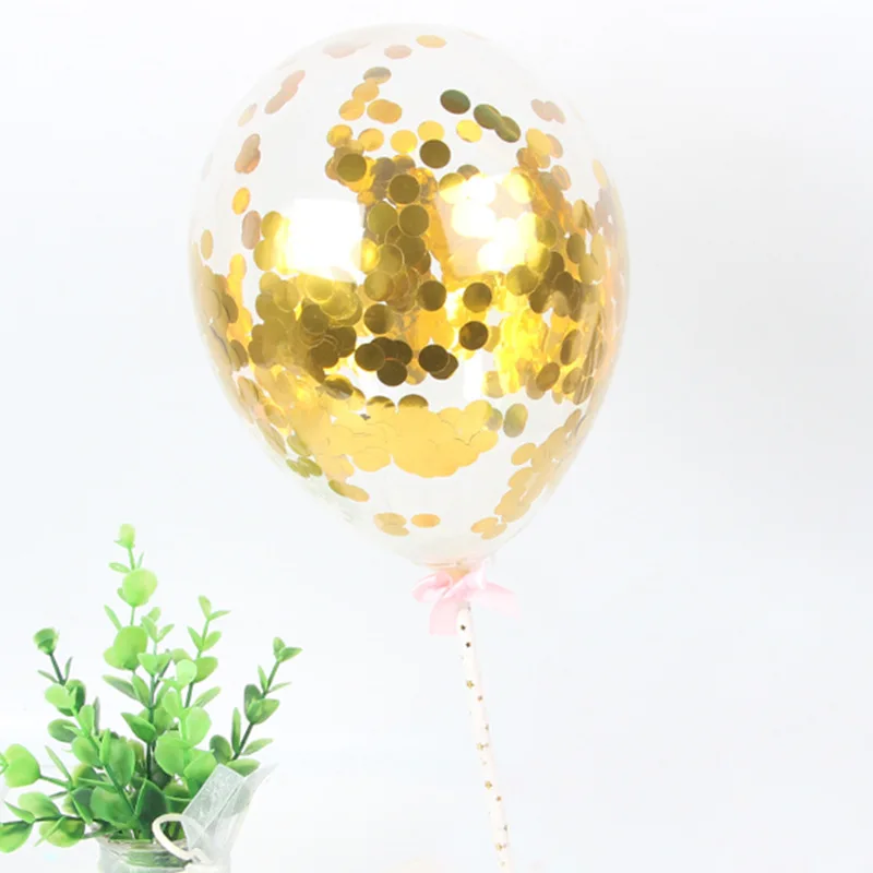 
Cake Decoration Round Shape Party Decoration Latex Cake Topper Balloon Confetti Balloon 