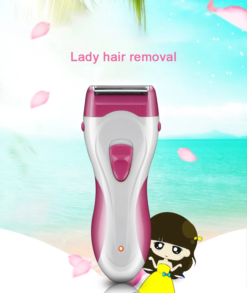 Hot sales women epilator rechargeable hair removal pubic hair underarm shaving lady underarm shaving knife for lady