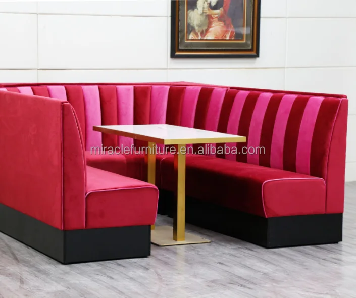 Modern Styles U Shape L Shape Night Club Bar Sofa Counter Furniture Event Single Sided Booth Seating Sofa