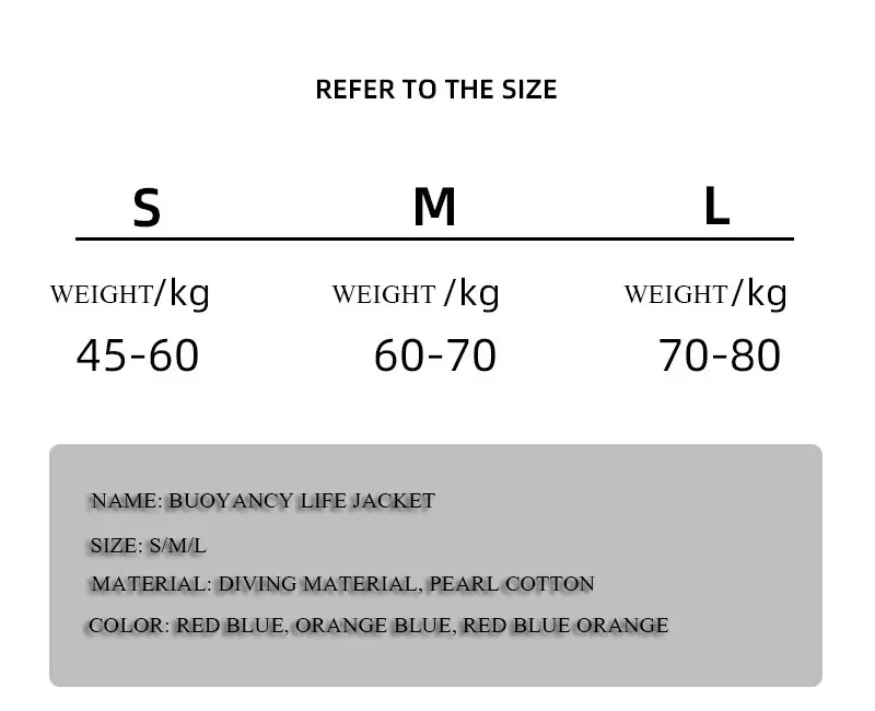 Durable Adult Inflatable Kayak Life Jacket Neoprene Surf Jet Ski Raft Rescue Boat Drifting Safety Gear Fabric Outdoor Swimming