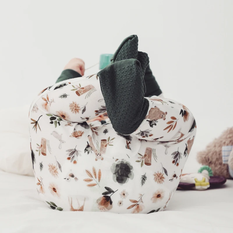 Детский комбинезон на молнии, с принтом из бамбука, на возраст 0-3 месяца