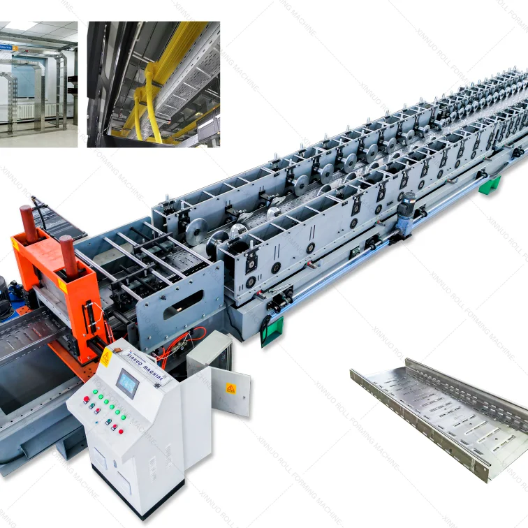 wow high quality Custom Metal Ladder Cable Tray Making Machine Cold Roll Forming Machine