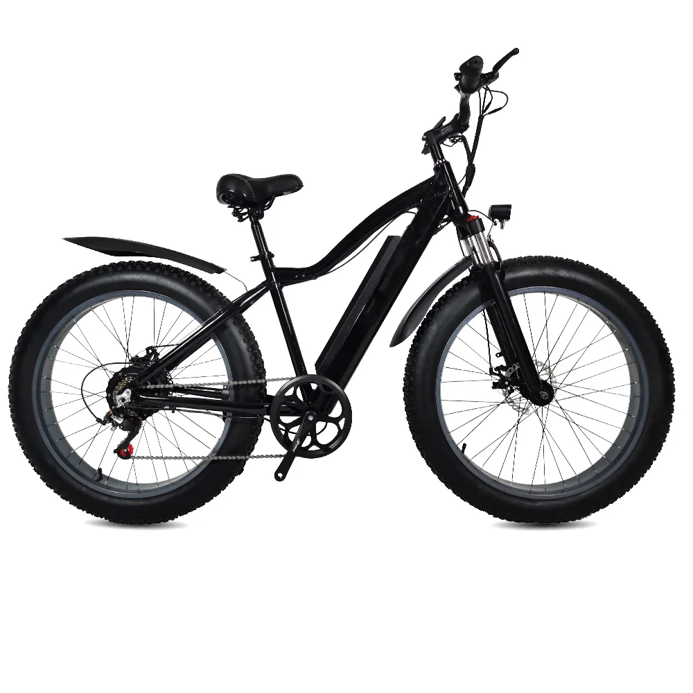 Latest design 26inch fat tire snow  beach Full Rechargeable off-road Electric Pedal Bike for adult