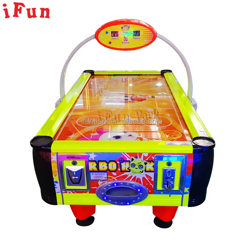 Ifun Kids Yellow Air Hockey Coin Operated Redemption Ticket Out Game Machine