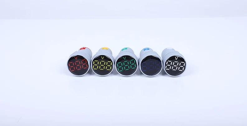 High quality dc voltmeter 22mm round digital voltmeter 20/50/100a dcv lcd digital voltmeter ammeter vol