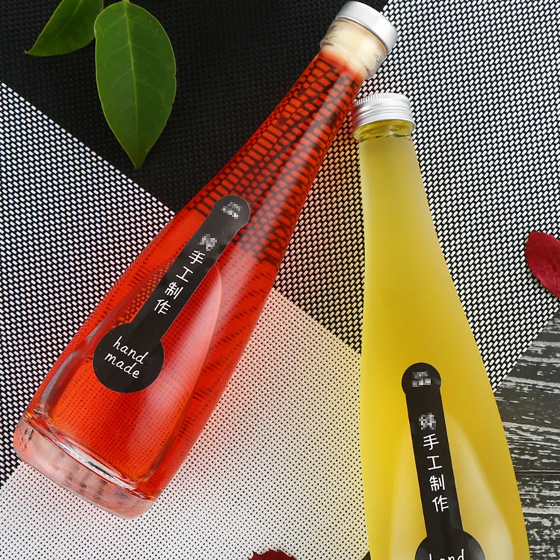 New product launch Frosted Thickened Glass Champagne Bottle Grape Red Wine Glass Bottle Self-brewed Rice Wine Glass Bottle