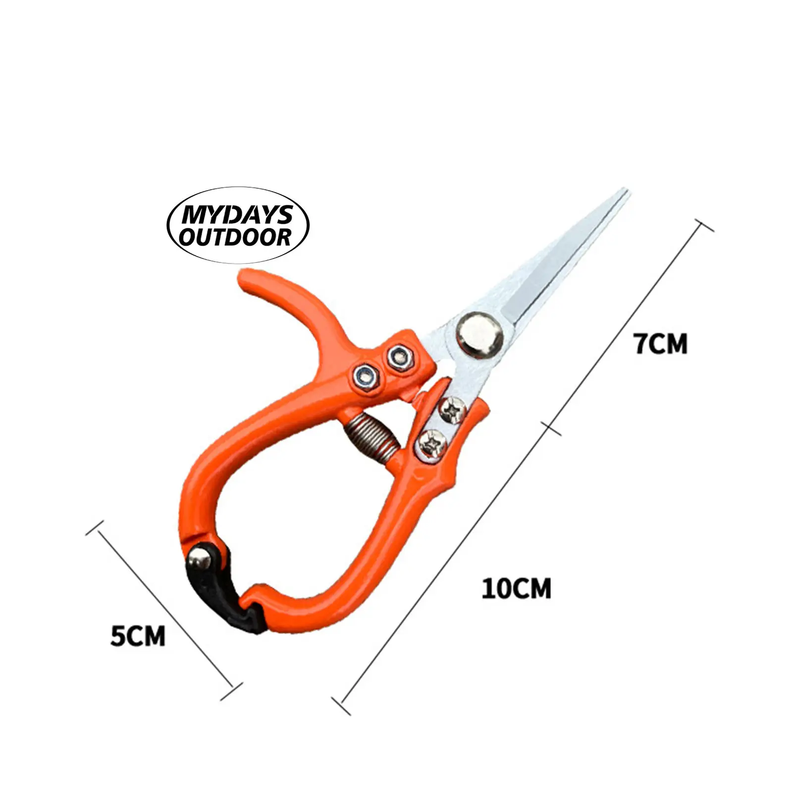 Mydays Outdoor Garden Pruners Lightweight Garden Scissors mini Professional Stainless Steel Garden Shears