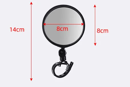 QUALITY Bicycle Rearview Mirror Wide-Angle Convex Mirror Bicycle Reflector Mountain Bike Rearview Mirror