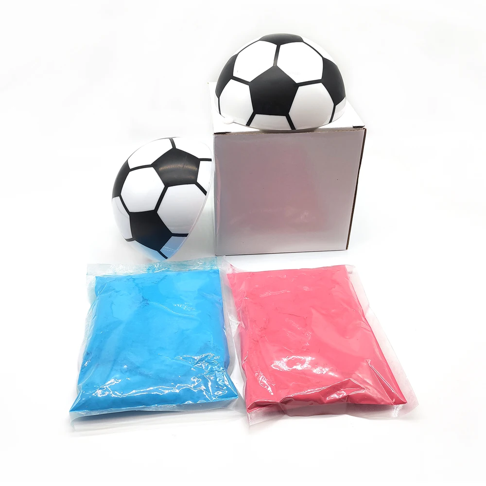 OEM &ODM European Cup celebrations Soccer Ball Football With Blue Pink Powder