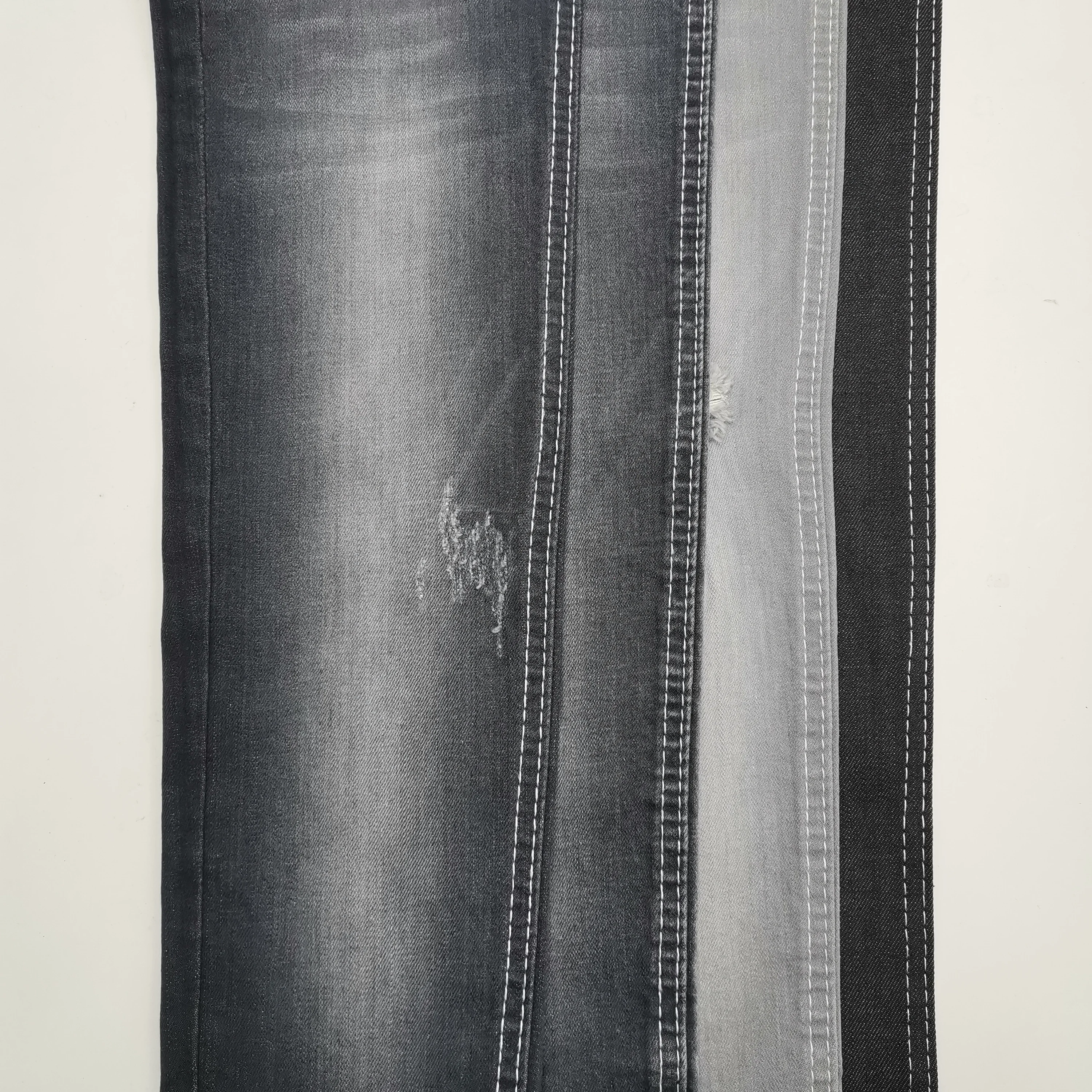 Hot selling denim fabric jeans fabric GK8501-5 grey denim jeans fabric with slub