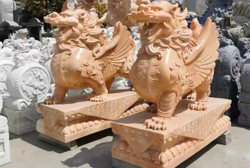 Заводская поставка на заказ распродажа садовое украшение фигурка животного из натурального песчаника каменная