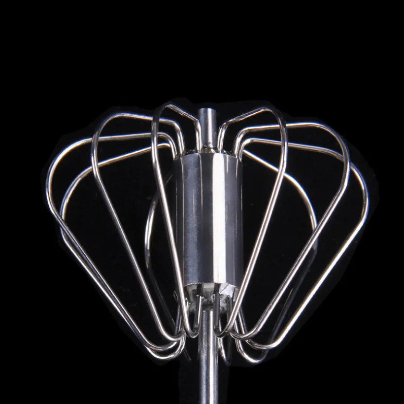 
Home Kitchen Accessories Tools Semi-automatic Beater Stainless Steel Whisk Manual Hand Mixer Self Turning Stirrer Egg Beater 