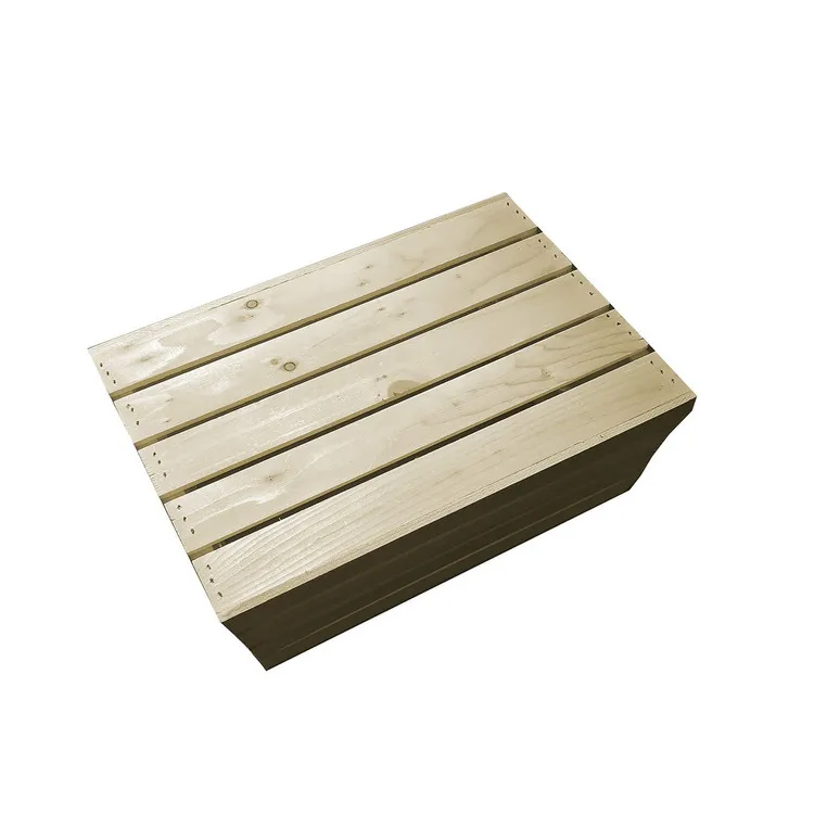 Factory Direct Supply Rustic Farmhouse Style Wooden Crate Boxes Decorative Wooden Crates