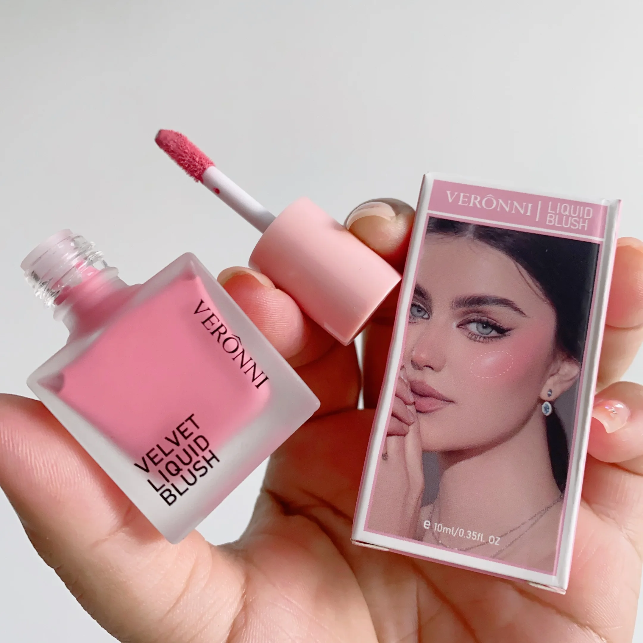 Maquillaje Макияж для лица румяна 4 цвета стойкий жидкий крем румян