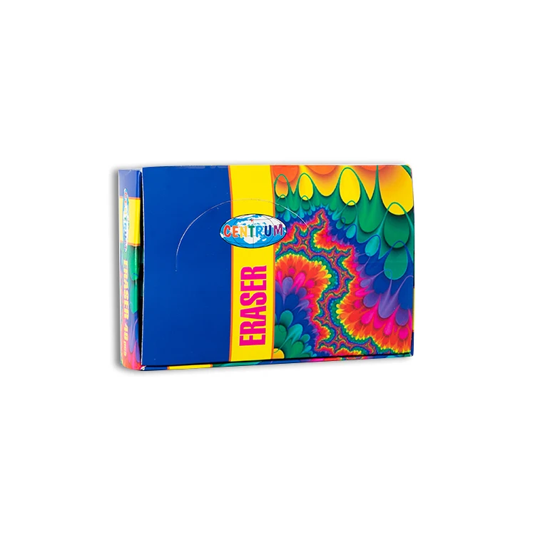 Cartoon stationery set big pink jumbo eraser