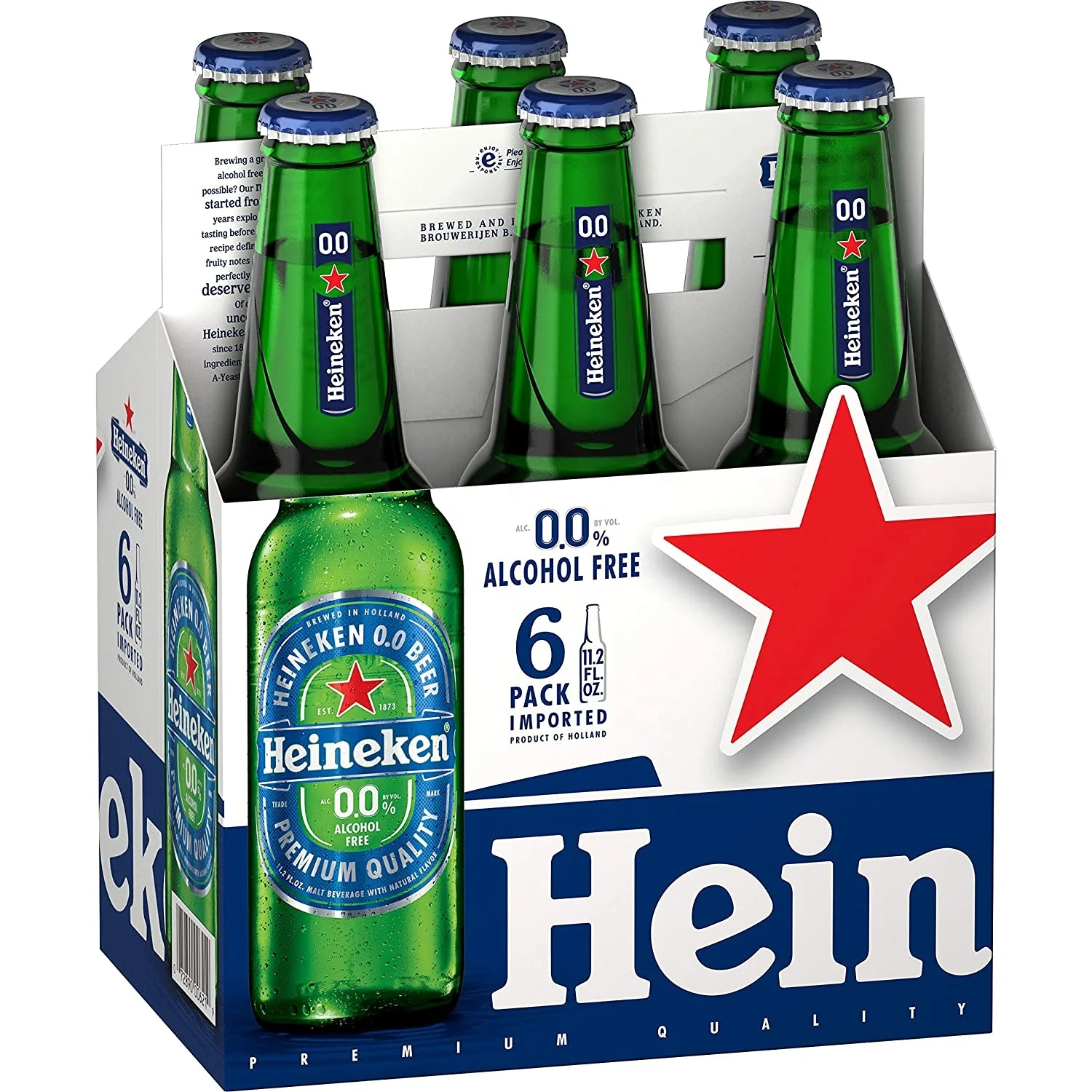 Eineken: Zero без спирта Premium Lager пивной вкус напитки 33cl (11 унций)/Heineken 0 12x330