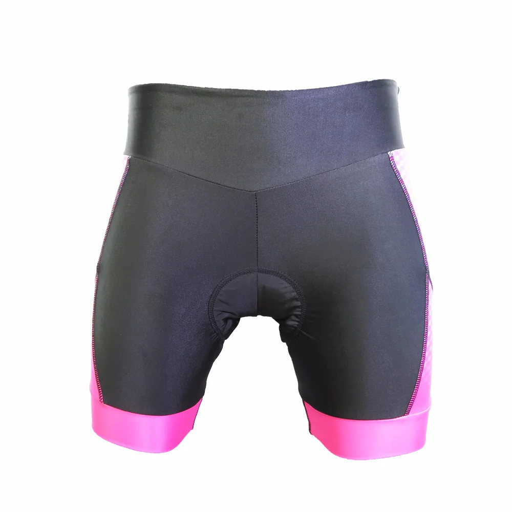 Soft band pink cycling clothes,Ladies and girls high waist band cycling short