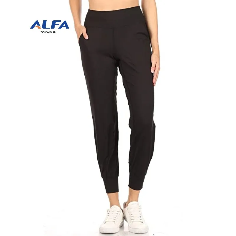 ALFA Women Ribbed Seamless High Waist Breathable Running Yoga  Sports Leggings Workout Stretch Yoga Wear Tights Tights