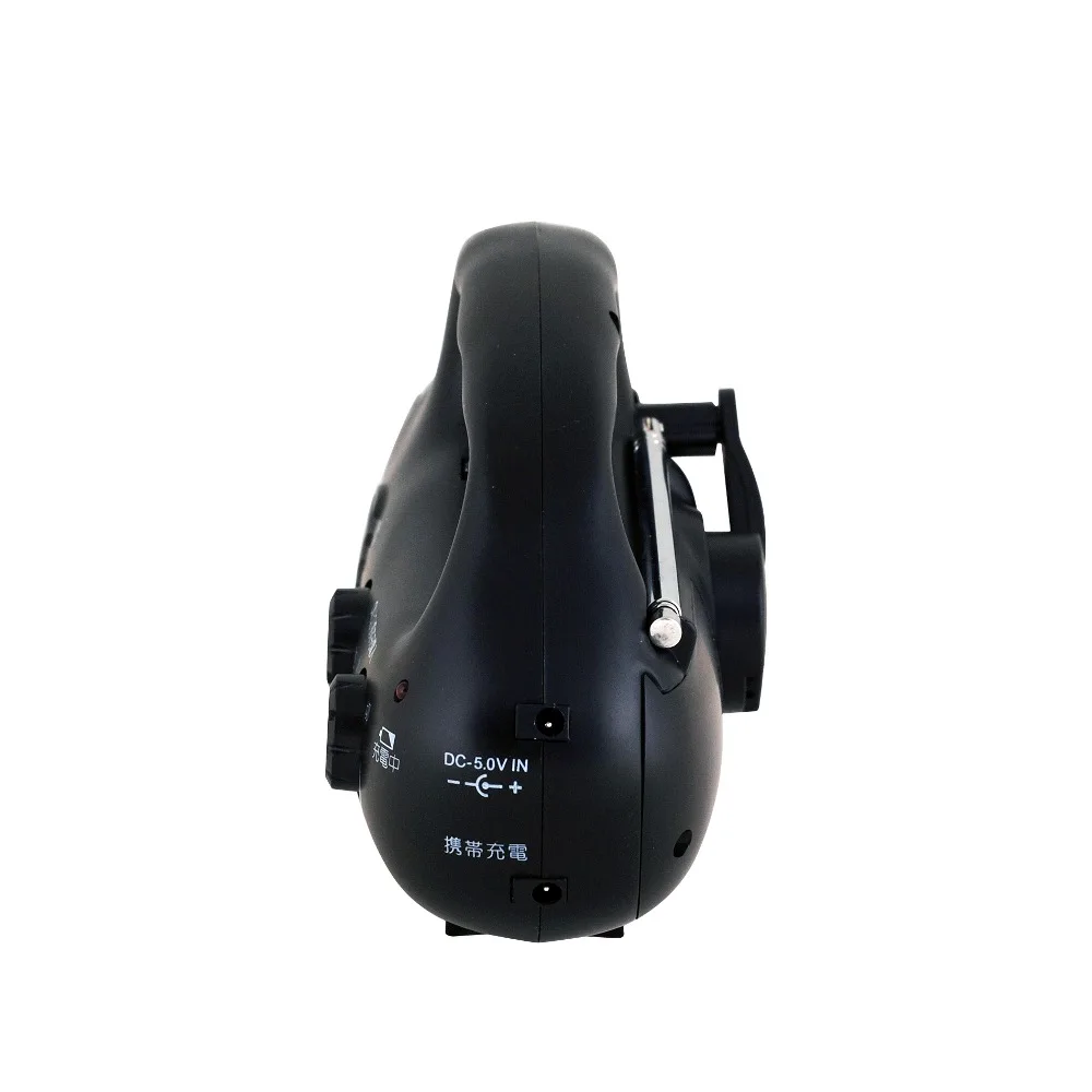 Portable Wind up radio lantern flashlight with siren blinking and smart phone charger