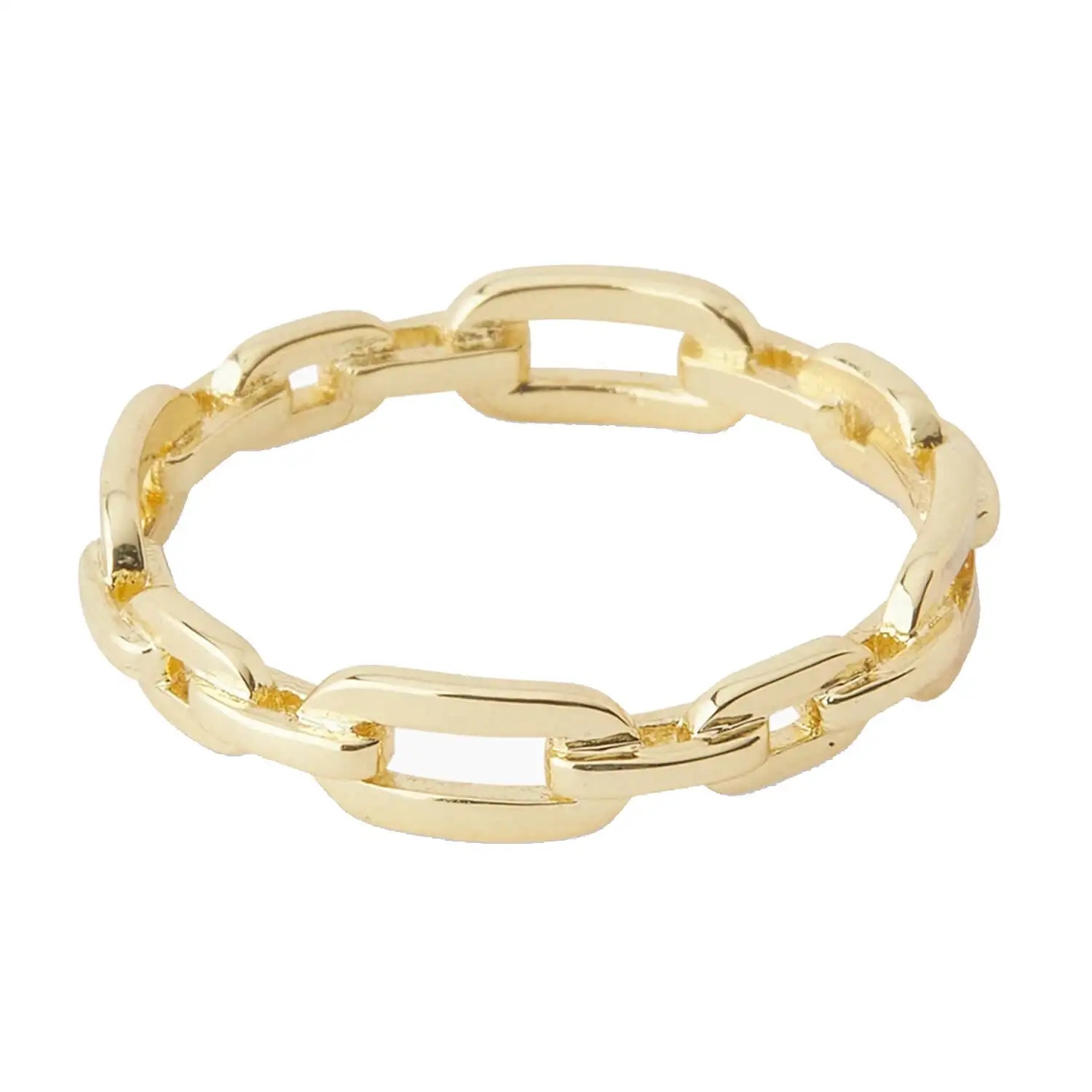 Modern silver chain link ring  14k gold bold ring design fashion jewelry rings
