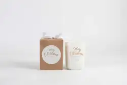 M&SENSE Wholesale White Candle Molds Silicone Jars Soy Wax for Making