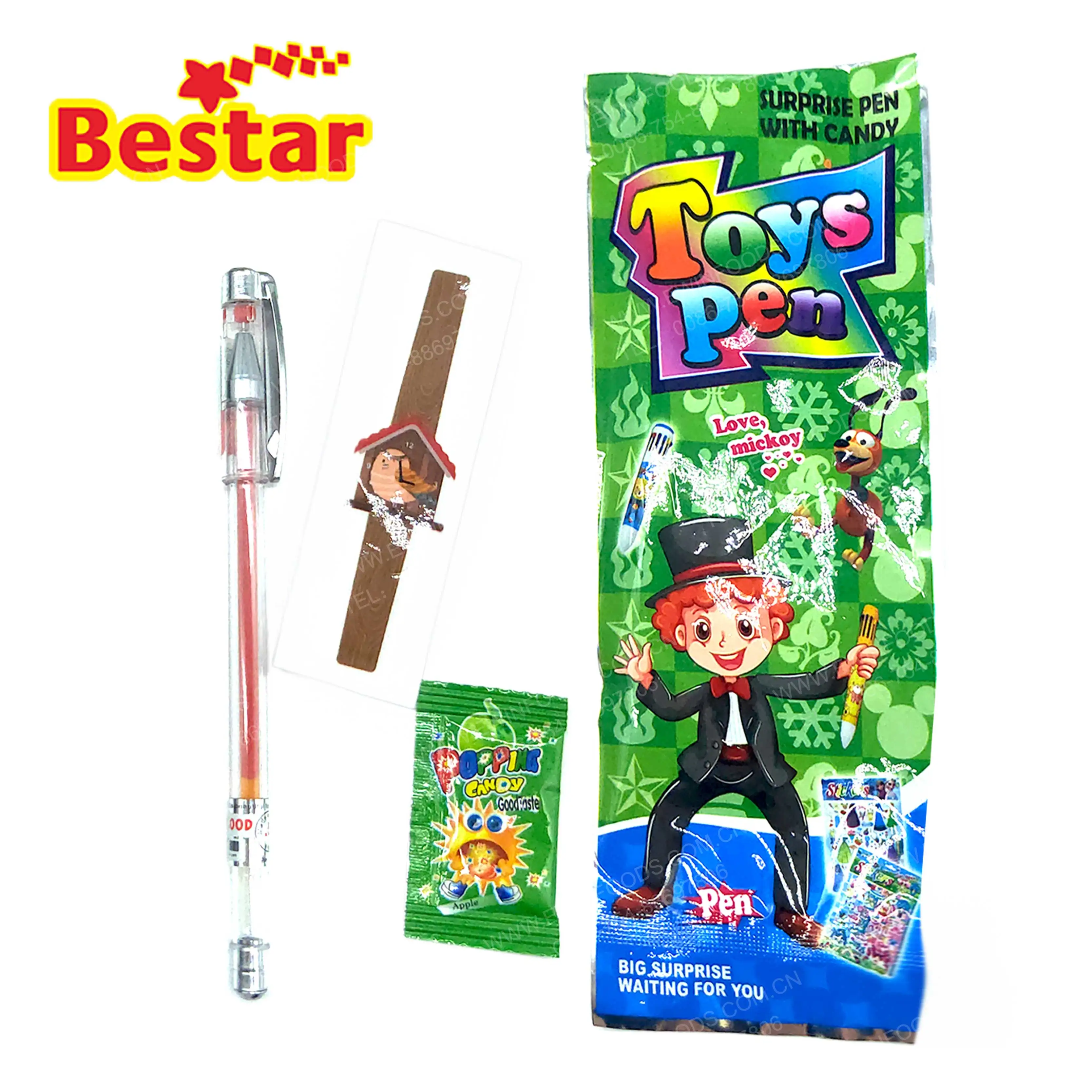 Tiktok custom toy sweets surprise candy toys candy pen with popping candy for kids