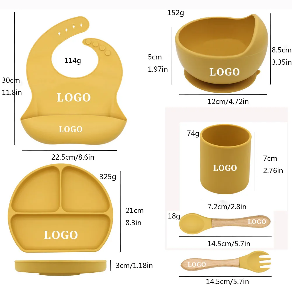 Не содержит Бисфенол А eco-friendly поставки силиконовый нагрудник с суповую тарелку производство и миска защитой от проливания комплект для кормления присоской