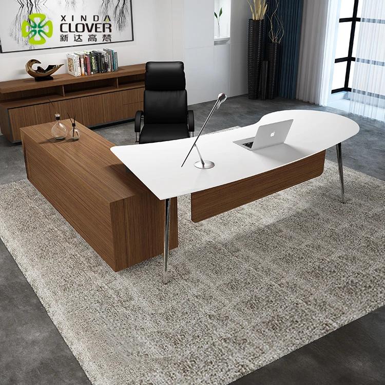 Профессиональная офисная мебель полукруглая из МДФ в европейском стиле