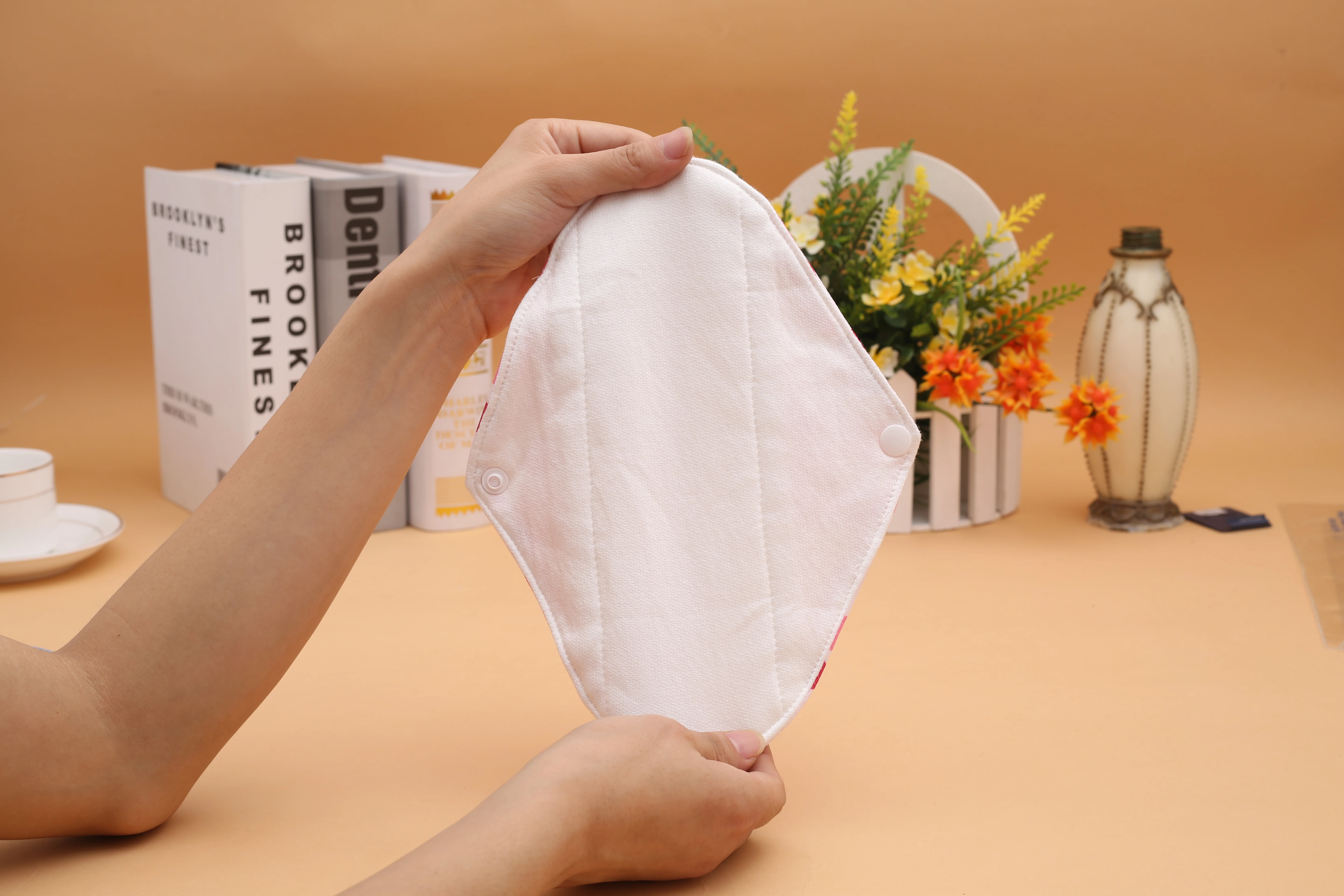 Natural Bamboo Cotton Sanitary Pads Female Sanitary Napkin Digital Print Menstrual Pad Washable Reusable Women Sanitary Napkin