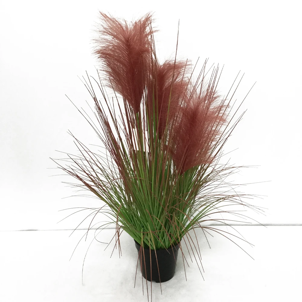 Одностворчатая пампасная трава ручной работы, высокая имитация, защита окружающей среды, пампасная трава