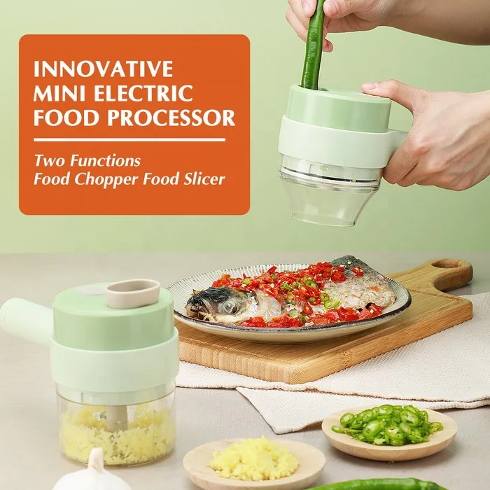 Ourok 2022 new mini hand portable mini mini electric vegetable chopper and slicer for kitchen