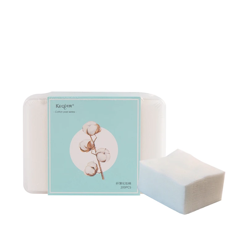 Amazon Wholesale Cardboard PP Box Multifunction Natural Cotton 200 pcs Thin Cotton Pads For Women