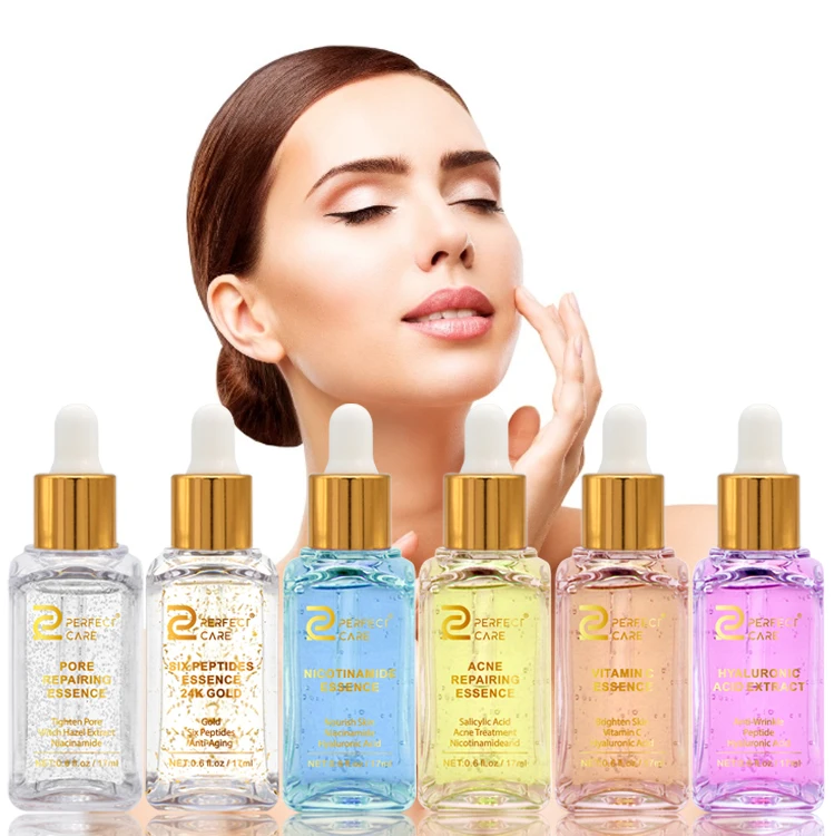 OEM Anti aging Skin Care Serum six peptides 24k Gold Serum for Reduce Fine Lines, Improve Skin, Moisturize Skin, Slow Down Aging