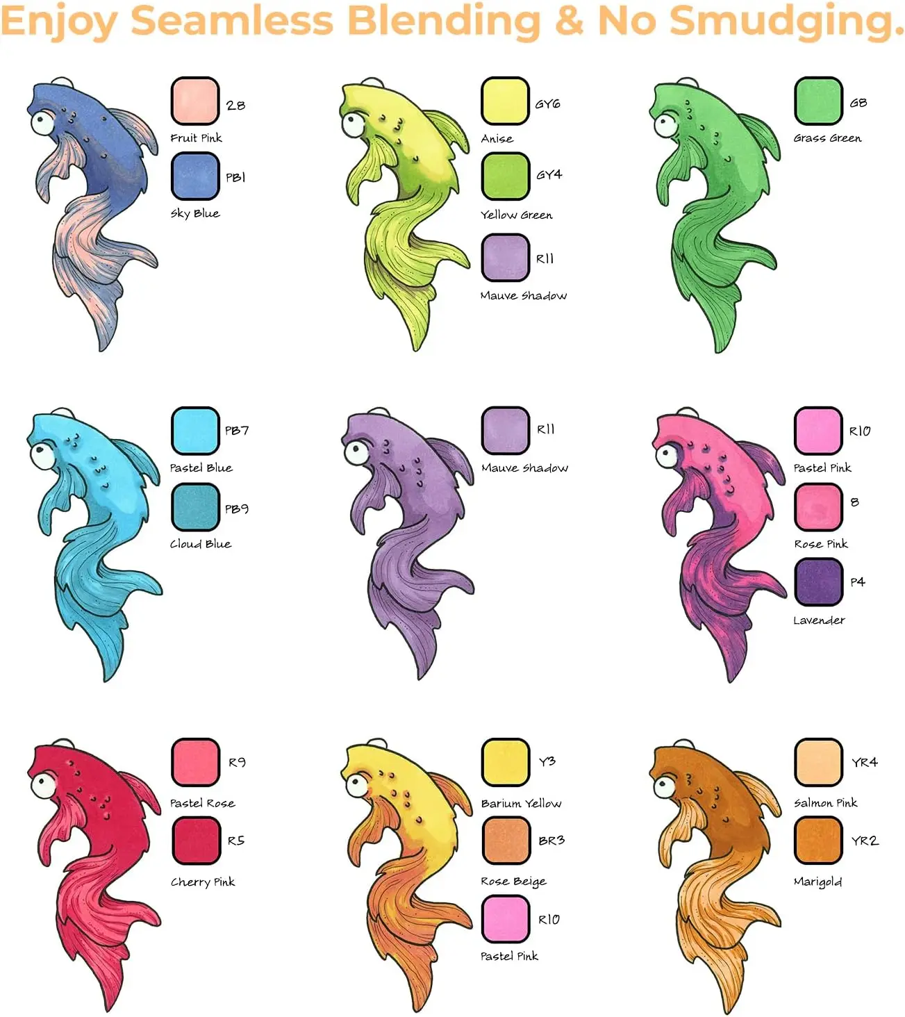 Ohuhu Honolulu 216+1 Colors Dual   Tips Alcohol  Art Markers, Brush & Chisel