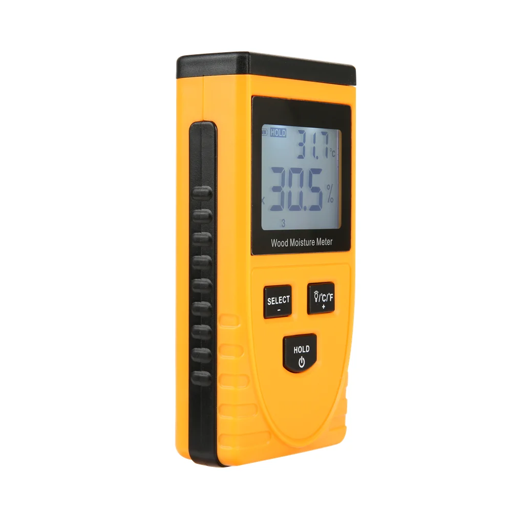Inductive Hand-held LCD Display Wood Moisture Meter Firewood Digital Humidity Tester Hygrometer Wood Water Content Detector
