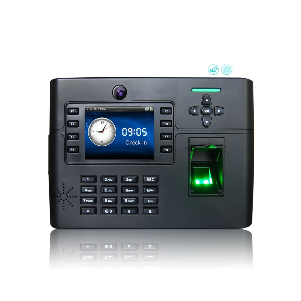 Wireless 4G Biometric Time Attendance with Camera and Built-in Battery Biometric Fingerprint Access Control  with TCP/IP USB