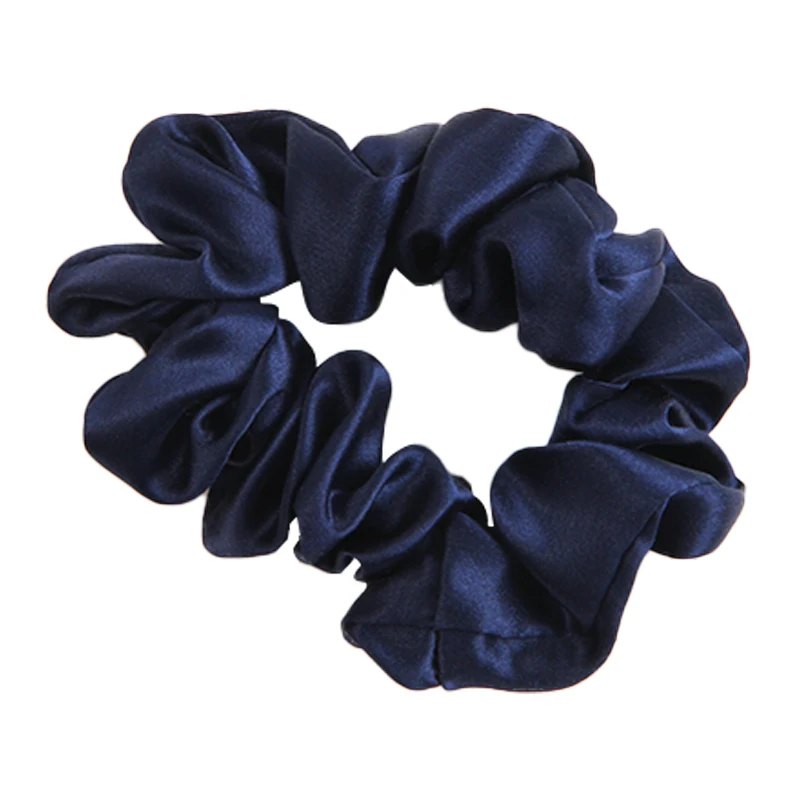 
Multi Colors Multi Sizes Solid Color Sleeping Hair Tie Girl Ponytail Pure Real Silk Hair Scrunchies 