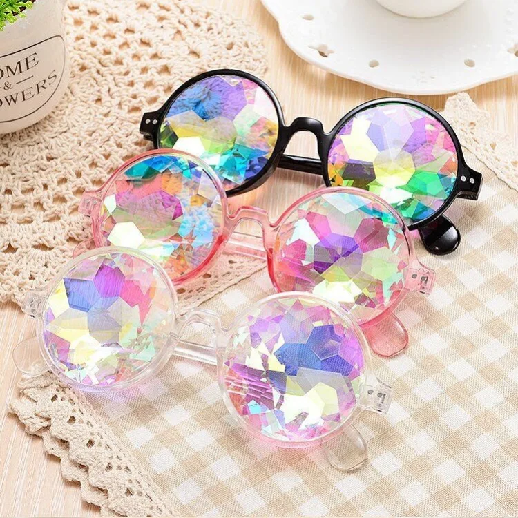 Disco Mosaic Ball Sunglasses Kaleidoscope Glasses Party Eyeglasses lentes de sol