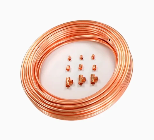 T2 copper coiled tube, directly supplied by the factory  finned copper tube    capillary copper tube -C1100