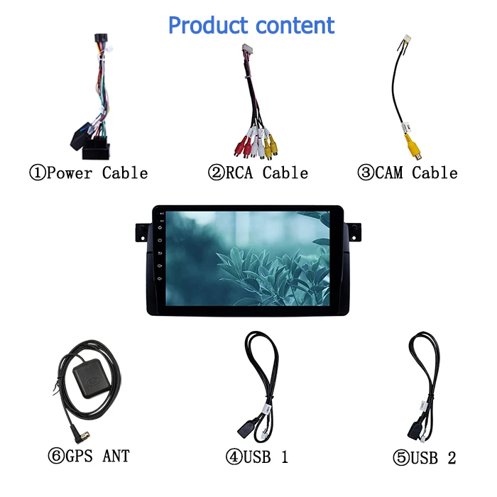 For BMW E46 1999-2005 9 Inch Android 10 Car Radio 8 core 2.5GHz car radio GPS 4G LTE navigation