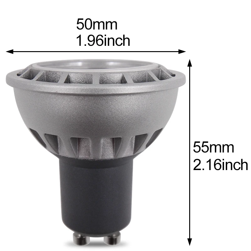 SHENPU Mr16 Gu5.3 Светодиодный точечный светильник с регулируемой яркостью 15 градусов 110 / 220 В COB 5 Вт 7 Вт Gu10